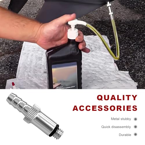 Lower Unit Gear Oil Pump, Car Differential Fluid Pump Kit with 3/8" Swivel, 3rd Hand, 8mm & 10mm Adapters, Transmission Fluid Transfer Hand Tool for Standard Quart Bottles