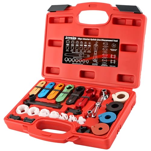 ATPEAM 22pcs Master Quick Disconnect Tool Kit Fuel Line Disconnect Tool Air Line Removal Compatible with Most Ford Chevy GM Models