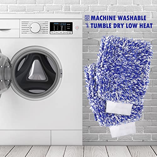 Tallew 5 Pcs Microfiber Car Wash Mitt Absorbent Detailing Washing Gloves Automotive Car Cleaning Supplies for Cars Motorcycles SUVs Trucks Boats, 7 x 11 Inches(Classic) - color: Blue, Black, Red, White, Grey