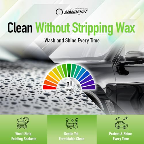 Nanoskin BUBBLE BATH Foaming Car Wash Shampoo 1 Gallon - Works with Foam Cannon, Foam Gun, Bucket Washes, Car Soap for Pressure Washer | For Car, Truck, Motorcycle, RV & More | Green Apple Scented - size: 128 Fl Oz (Pack of 1)