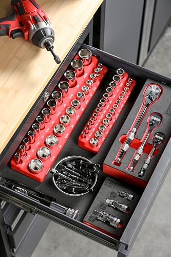 ARES 70387-10-Piece 3/8-Inch Drive 3-Inch Impact Grade Socket Adapter Set - Turns Impact Drill Drivers into High Speed Socket Drivers - size: 3/8-Inch Drive 3-Inch