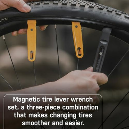 Topeak Shuttle Lever Pro – Professional 3-Piece Magnetic Tire Lever Set for Effortless, Damage-Free Tire Changes on Road, Gravel & Mountain Bikes | bike-hand-tools