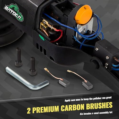 BATOCA 6 Dual Action Random Orbital Car Polisher, 700W Automotive Paint Buffer Kit, 6 Variable Speeds DA Buffer for Car Detailing, with Foam Pads for Waxing,Buffing,Sanding,Polishing