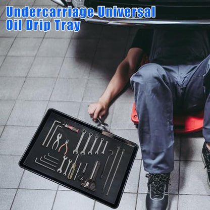 3 Pack Extra Large Oil Drip Pan, 35.4 x 24 x 1.6 in Oil Change Drain Pan, Plastic Oil Drip Tray for Under Car, Oil Catch Pan Tray for Garage, Fridges, Washing Machines, Cat Litter Box Bottom - size: 3 Pack