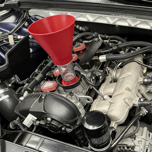 SPEEDWOX Engine Oil Funnel Locking Oil Change Tool M32×P3.5 Thread Specification Hands-Free Change Funnel with Secure Seal & Fast Fill Design Compatible with Honda and Nissan for No Spill Oil Change