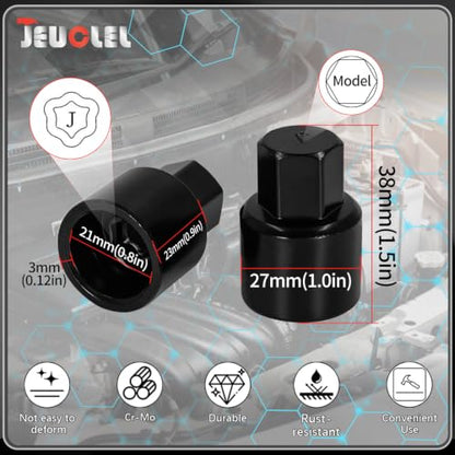 11PCS Wheel Locking Nut Key Kit for Toyota, Lexus, Tacoma | Wheel Lock Nut Socket Adapter Set, Anti-Theft Lug Removal Tool, Anti-Theft Screw Remover, Repair Tool, Tyre Fitting, garage