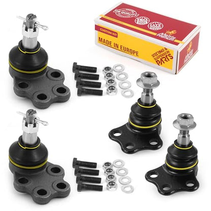 Metrix Premium Chassis Parts - 4 PC Front Upper & Front Lower Ball Joint Kit Fits 2000-2001 Dodge Ram 1500 RWD, 2000-2001 Dodge Ramcharger (Mexico), Replacement K7365, K7366, Made in Europe