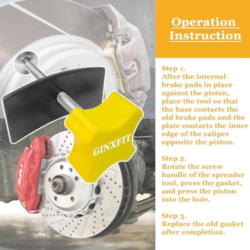 Disc Brake Pad Spreader Brake Caliper Piston Pad Compression Tool for Cars and Light Trucks