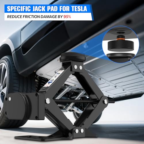 Electric Car Jack for Tesla, 3 Ton Tesla Tire Jack Repair Tools Portable, Electric Lifting Jack for Model Y/3/S/X