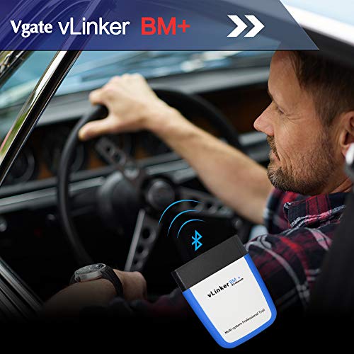 Vgate vLinker BM+ OBD2 Bluetooth Scanner for BMW/Mini BimmerCode, Car Code Reader for iOS, Android, and Windows - size: vLinker BM+ BLE4.0 - Android & iOS & Windows