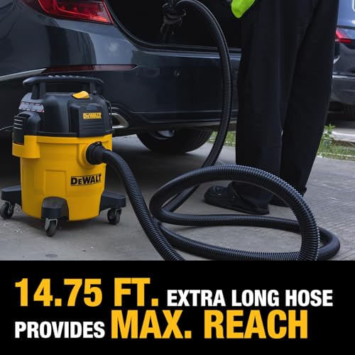DEWALT 8-Piece Car Detailing Vacuum Hose Accessory Kit, DXVA13-0801 | Compatible with Most Wet and Dry Shop Vacuum, Shop Vac Attachments for Efficient Cleaning