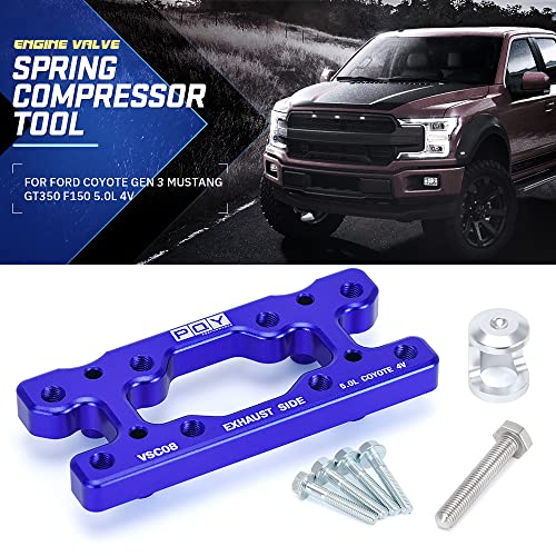 Engine Valve Spring Compressor Tool Compatible with Modular Ford F-150 5.0L Mustang Coyote 4 Valve Engine Trac Magnetic Screw Retainer Blue - color: blue