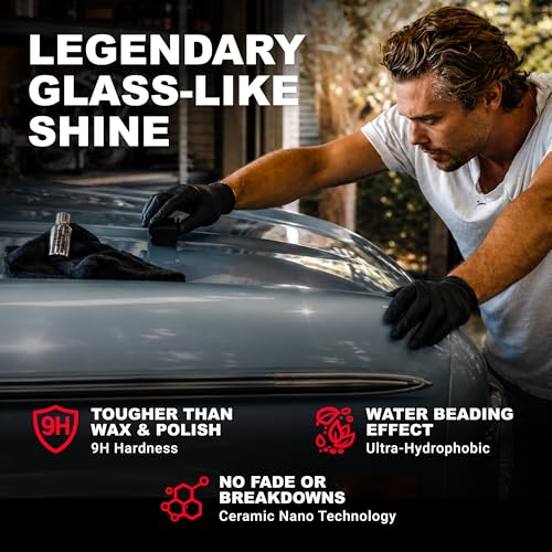 AvalonKing Armor Shield IX – DIY Ceramic Coating Kit for Cars – High Gloss, Hydrophobic & 2-Year Protection – Easy Home Application – Paint, Glass, Rims & Trim – 30ml