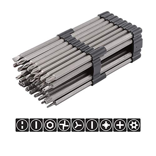 32PCS 6 Inches Extra Long Security Bit Set for Screwdrivers