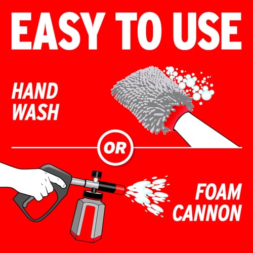 Mothers Triple Action Foam Wash, 100 oz. (05610) | pH Balanced, Eco-Friendly, Super-Sudsy, Foam Cannon, Won't Stripping Wax, Sealant or Coating, Super Concentrated - size: 100 Fl Oz (Pack of 1)