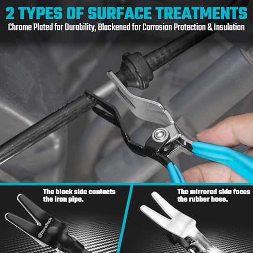 DURATECH Hose Removal Pliers, Automotive Hose Remover Pliers | Separate Fuel and Vacuum line Tubes, Radiator, Water and Gas Lines, Marine, Oil, Vehicle Hose Pipes