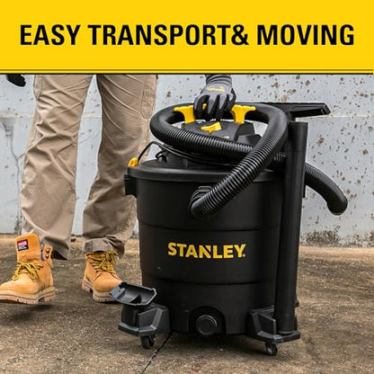 STANLEY 12 Gallon 5.5HP Wet/Dry Vacuum,3-in-1 Vacuum Blower & Pump, Heavy-Duty for Wet/Dry Messes, Dust & Water, Ideal for Garage Jobsite Home, SL18199P - color: Sl18199p-1