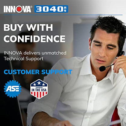 INNOVA 3040RS, OBD2 Scanner, Live Data Streamer, Battery/Alt Tester, Reset Check Engine Light/Brake Light/Oil Light, Free Mechanic Recommended Fix & Parts & Est Repair Cost, Free Updates