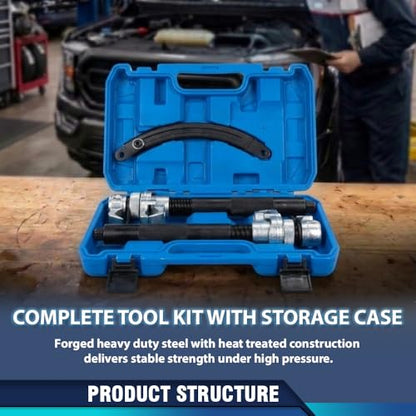 PIT66 Heavy Duty Coil Spring Compressor Tool Universal Fit Car Truck SUV Suspension Strut Remover Installer with Safety Guard