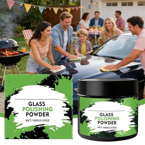 Window 100g Windshield Cleaning Powder | Glass Cleaning Restorer for Outdoor Garage Vehicle Car Truck SUV RV Sedan