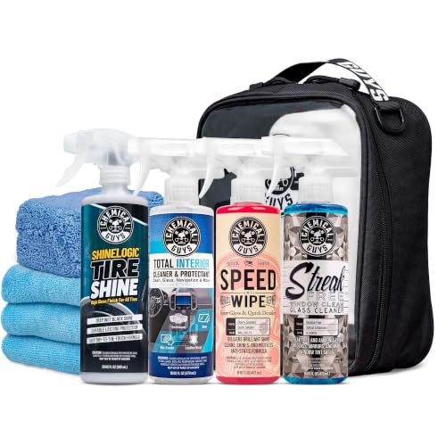Chemical Guys, Exterior Express Car Wash Kit, Soap & Cleaner, On the Go | Fits in a trunk or under the sink for apartment and dorm dwellers with no driveway, quick touch-ups between details