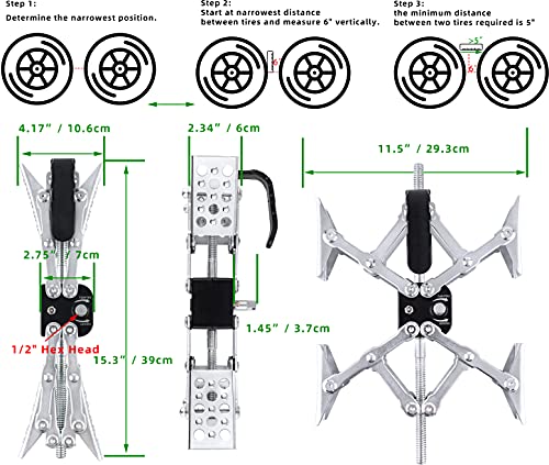 X-Shaped RV Stabilizer Wheel Chock (Allow Drill Adjust) Dual Axel RV Travel Trailer Camper Tire While Camping -1 Pack - size: 1 Pack