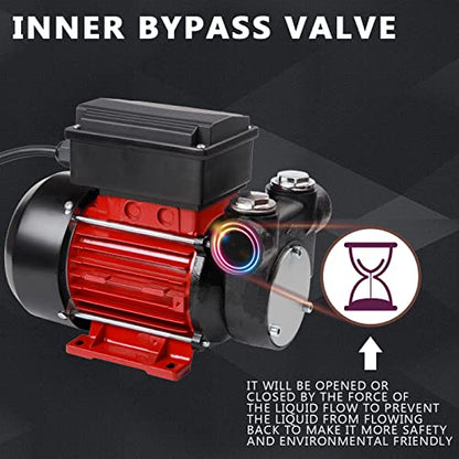 Trupow 110V AC 15GPM Electric Self-priming Diesel Kerosene Oil Fuel Transfer Extractor Pump - style: 15GPM
