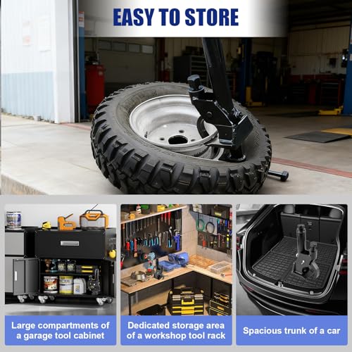 Manual Tire Bead Breaker – Heavy-Duty Bead Buster with Rubber Pad, 38-42 Inch (97-107cm) for Tire Removal, Works for ATV, Golf Cart, Buses,Trucks, Tractors, Motorcycles