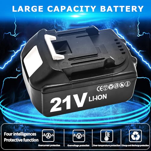 Cordless Impact Wrench 1/2 Inch,21V Brushless Impact Gun with 2 Pack 6.0Ah Battery and Fast Charger,550N.m 3000RPM High Torque Repair And Installation Tools,Impact Wrench with 6 Size Sockets Set