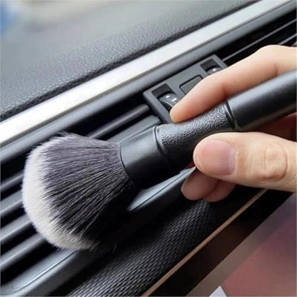 9PCS Car Detailing Brush Set, Complete Auto Cleaning Kit for Interior, Exterior, Air Vents, Dashboard, Wheels, Engine Bay, Scratch-Free Brushes