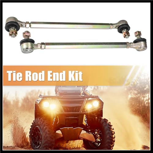 22cm 8.66" Steering Tie Rod End Tie Rod Link Fit for 50cc 70cc 90cc 110cc 125cc 150cc ATV Quad Four with Ball Joint Accessories - Pack of 2 Durable Material