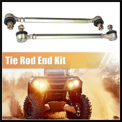 22cm 8.66" Steering Tie Rod End Tie Rod Link Fit for 50cc 70cc 90cc 110cc 125cc 150cc ATV Quad Four with Ball Joint Accessories - Pack of 2 Durable Material
