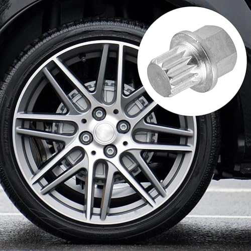 X AUTOHAUX 3/14PT Car Wheel Lock Lug Nut Anti Theft Wheel Lock Nut Screw Removal Key for VW for Audi - size: 3/14PT