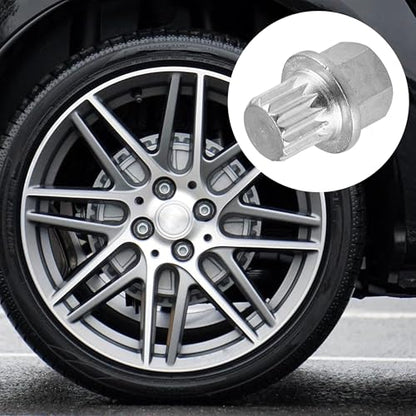 X AUTOHAUX 3/14PT Car Wheel Lock Lug Nut Anti Theft Wheel Lock Nut Screw Removal Key for VW for Audi - size: 3/14PT