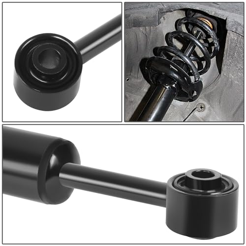 Auto Dynasty Pair of Front Coil Spring Shock Strut Mount Assembly and Rear Struts Shock Absorber Compatible with Toyota FJ Cruiser Tacoma 4Runner 2003-2018, Matte Black Powdercoat