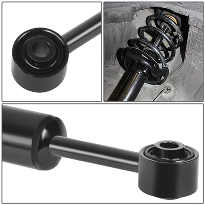 Auto Dynasty Pair of Front Coil Spring Shock Strut Mount Assembly and Rear Struts Shock Absorber Compatible with Toyota FJ Cruiser Tacoma 4Runner 2003-2018, Matte Black Powdercoat