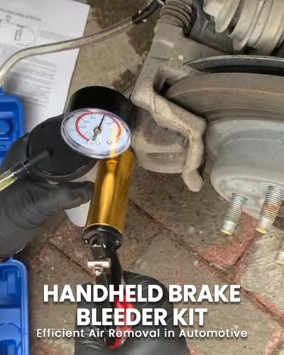 SIXIWANZI Brake Bleeder Kit with Hand Vacuum Pump and Adapters, Hand Held Brake Bleeder Vacuum Pump Kit for Car and Truck