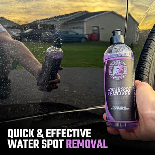 ExoForma Water Spot Remover - Quickly Removes Hard Water Spots, Mineral Deposits | Dissolves Stains On Cars, Trucks, Motorcycles, & RVs, Safe On Paint, Glass, Windshields, Gelcoats | 16 oz - size: 16 Fl Oz (Pack of 1)