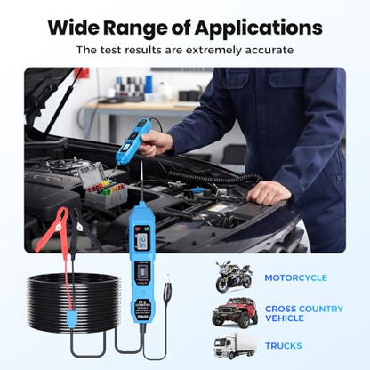 Automotive Circuit Fault Probe Tester - 20A 48V LED Display Front Light, for Sedans Pickup Trucks SUVs Motorcycles Engineering Vehicles Boats