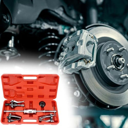 3 Jaw Gear Bearing Slide Hammer Puller Set - Universal Internal & External Gear & Pulley Puller for Automotive Maintenance, Efficiently Removes Gears, Bearings, Grease Retainers, Oil Seals