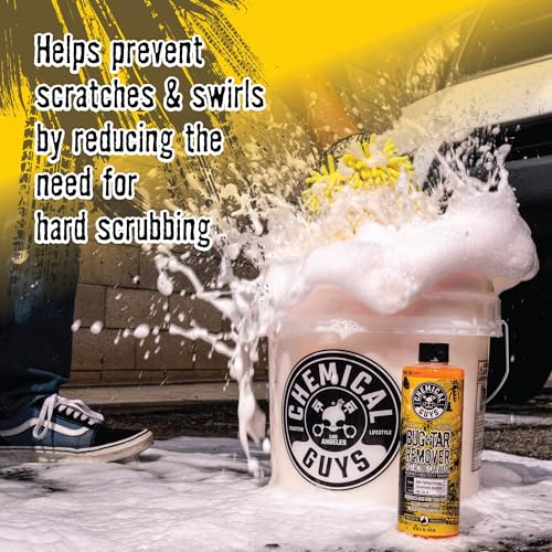 Chemical Guys Bug & Tar Wash Heavy Duty Bug, Tar, Grime, Tree Sap & Bird Dropping Remover - Safe for Paint, Glass, Chrome, Plastic & All Exterior Surfaces (64 oz) CWS_104_64 - size: 64 Fl Oz (Pack of 1)