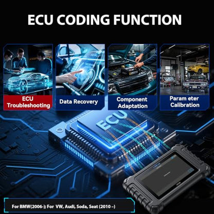 UR400 Bidirectional Diagnostic Tool for German Cars, All System, 48 Reset +39 Services, 500+ Sub-Functions, 4000+Active Test Items, CAN-FD Supported, Lifetime Free Update