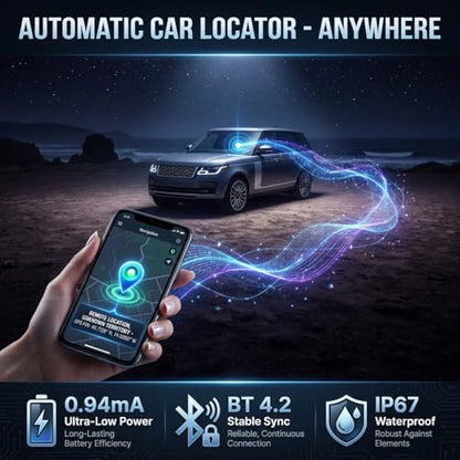 BM6 Bluetooth 12V Battery Monitor & Load Tester - Wireless Alternator & Charging System Analyzer for Lead-Acid & Lithium Batteries, 30-Day Auto Trip Record, App Alarm, IP67 Waterproof
