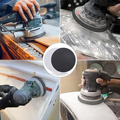 3 Pack Interface Pads, 5 Inch Hook and Loop Soft Density Sponge Cushion Buffer Backing Pad, Foam Sanding Interface Pads for Orbital Sander Automotive Woodworking Polishing - size: 5 inch - 3 Pack