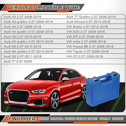 Camshaft Crankshaft Engine Timing Tool Kit FIT for Audi VW 2006-2018 VAG EA888 1.8 2.0 TSI TFSI OE# T10355 T10060A T10352 T10368 T40011 T40196 T40267 with Case