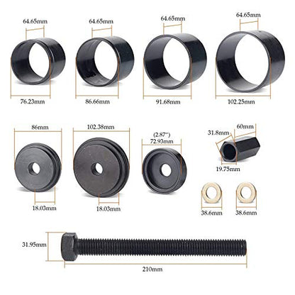 23 Pcs FWD Front Wheel Drive Bearing Adapters Puller Press Replacement Installer Removal Tool Kit