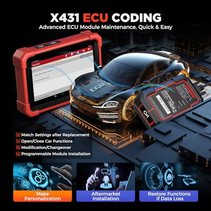 LAUNCH X431 CRP919XBT OBD2 Scanner, 2026 Wireless Bidirectional Scan Tool with ECU Coding, 35+ Services, All Systems Diagnostic, FCA AutoAuth, 2Yrs Free Update, V.A.G Guide, CANFD, Upgraded of CRP919X