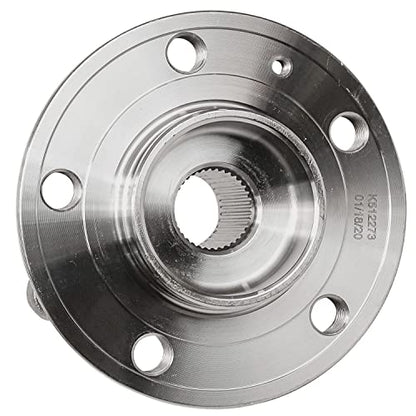 Detroit Axle - Pair Rear Wheel Bearing and Hub Assembly for 2003-2014 Volvo XC90 AWD 5 Lugs w/ABS - style: 512273 x2/Pair
