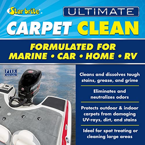 STAR BRITE Ultimate Carpet Clean With PTEF, High-Performance Cleaner | Foaming action lifts dirt, dissolves oily stains, grease and fish blood, deodorizes, polymer coating repels UV rays