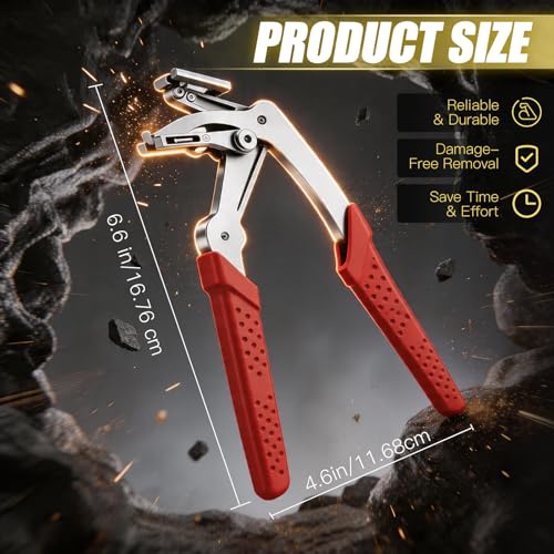 Car Clip Pliers Trim Removal Tool for Clip Panel Car Push Pin Automotive Clip Remover for Auto Fastener Rivet Body Repair for Door Panels Interior Exterior Trim Mechanic Without Damage Disassembly